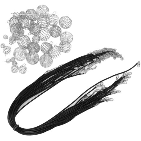 Perle de dreadlock à ressort en alliage, accessoire de mode argenté pour collier DIY en corde PU (1/5)