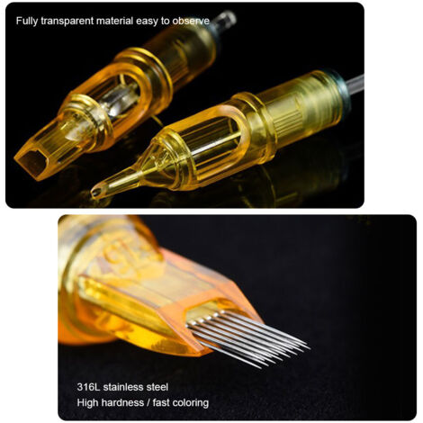 20 Aiguilles de Tatouage Stérilisées à Usage Unique en Acier Inoxydable - Lot de 20 Pièces (1/5)