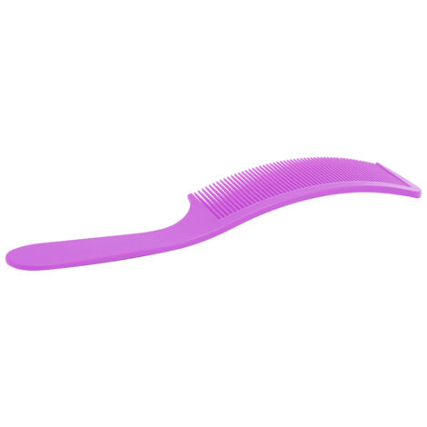 Peigne de coiffure courbé à dents fines pour démêlage professionnel et maison - Coupe et style - Violet (1/5)