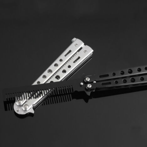Couteau papillon d'entraînement en acier inox - Sécurisé pour débutants et collectionneurs (1/5)