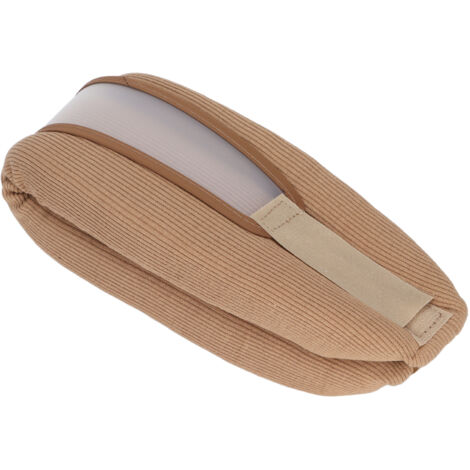Coussin cervical ergonomique en mousse mémoire pour nuque, avec sangle ajustable pour voyage et literie - Marron (1/5)