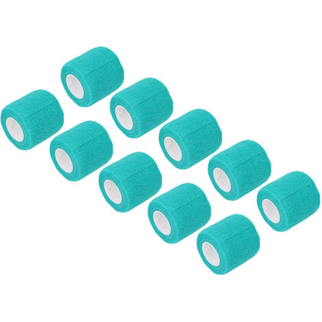 10 Bandes Élastiques Autocollantes Polyvalentes pour Tatouage, Antidérapantes et Jetables, Vert (1/5)