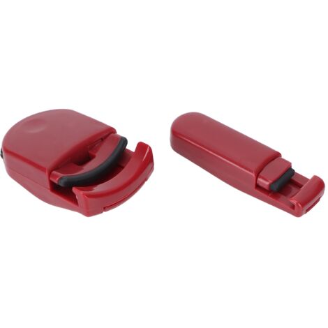 2pcs Curleur à Cils Professionnel avec Effet Tenue Longue, Appareil de Bouclage Portable Rouge (1/5)
