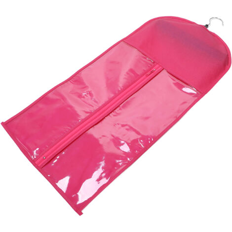 Sac de Transport pour Extensions de Cheveux, Anti-Poussière et Portable avec Fermeture Éclair, Idéal pour Voyage ou Usage Quotidien, Rose Rouge (1/5)