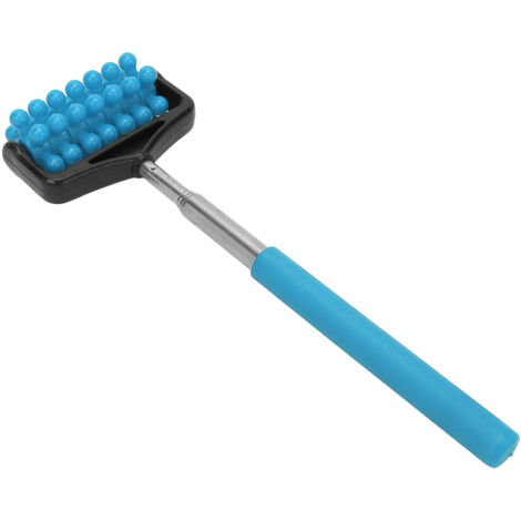 Rouleau de Massage à Picots Télescopique pour Dos, Jambes et Épaules, Rouleau de Récupération Musculaire Ajustable, Bleu Ciel (1/5)