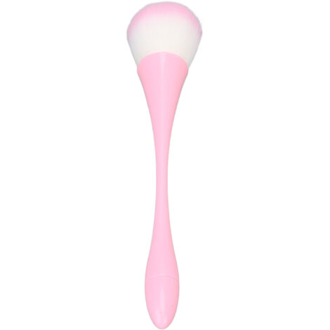 Pinceau de maquillage doux pour poudre et blush, idéal pour l'art des ongles et le nettoyage, couleur rose (1/5)