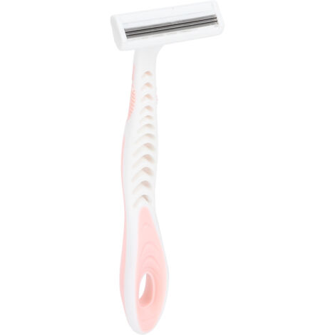 Rasoir féminin de voyage en acier inoxydable rose - Épilation douce et précise (1/5)