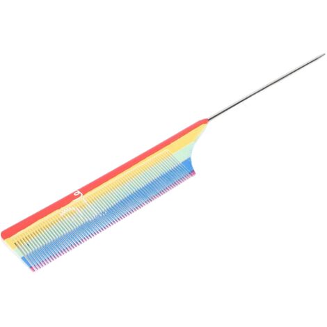 Peigne démêlant ergonomique avec dents larges, idéal pour cheveux longs et courts, sans douleur (1/5)
