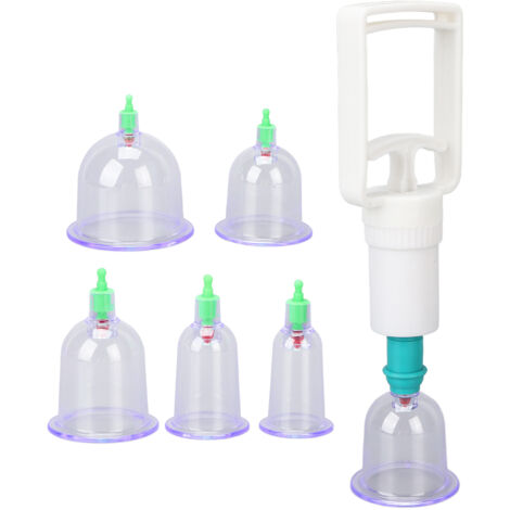 Kit de 6 Ventouses à Vide pour Massage Thérapeutique - Acupuncture et Relaxation Corporelle (1/5)