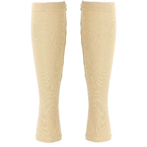 Chaussettes de compression sport genou avec zip aéré, pour activité physique, taille S/M (1/5)