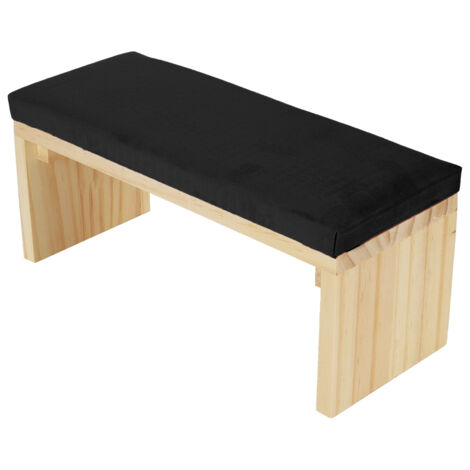 Oreiller de Manucure en Cuir PU Doux avec Support en Bois et Coussin de Repos pour Bras - Noir (1/5)