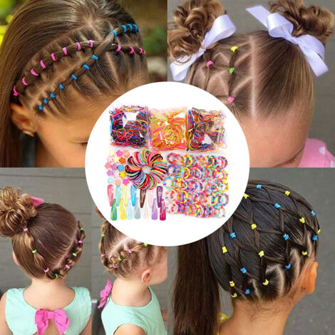 Ensemble d'Accessoires Capillaires pour Filles, Barrette et Élastiques Colorés, Lot Mixte de Pinces à Cheveux (1/5)