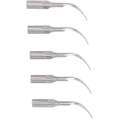 Embouts détartrage dentaire professionnels en acier inoxydable 5 pièces, pointes compatibles détartreur universel (1/5)