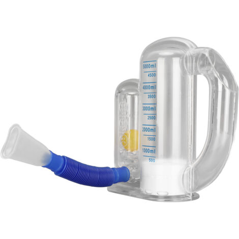 Entraînement Respiratoire Profond - Exercice de Poumons avec Appareil de Capacité 5000ml (1/5)