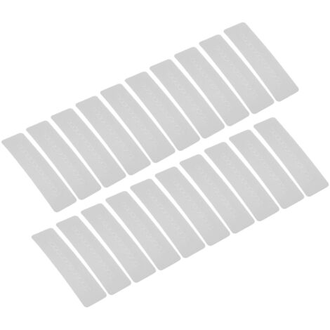 20 pièces Planche Isolante en PVC pour Extensions de Cheveux, Protection Rectangulaire pour Cuir Chevelure (1/5)