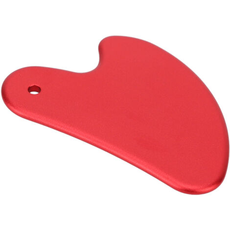 Planche de Massage Gua Sha en Alliage d'Aluminium pour le Visage et le Corps - Améliore la Circulation Sanguine - Outil de Soin Rouge (1/5)