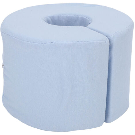 Oreiller de surélévation pour jambes et chevilles - Housse amovible et lavable - Confort et soulagement des douleurs - Bleu (1/5)