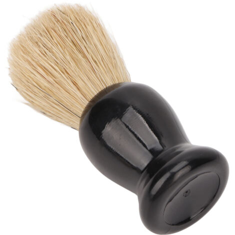 Brosse de Rasage Noir pour Homme, Poils Synthétiques Doux, Crémeuse et Facile à Mousser - Parfaite pour Salon, Maison et Déplacements (1/5)