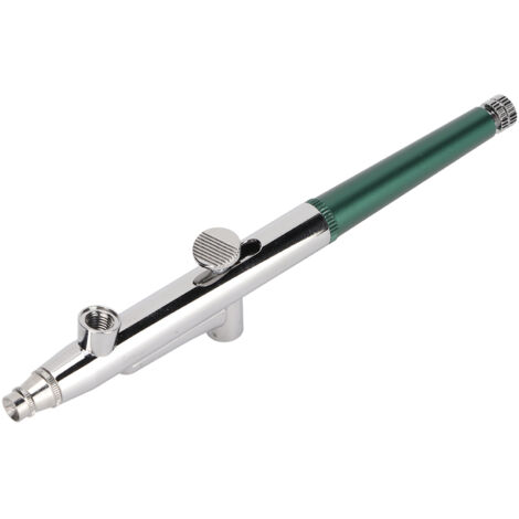 Aérographe fileté vert pour maquillage éphémère, tatouage artistique et bricolage. (1/5)