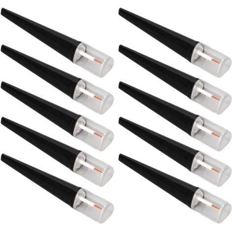 Flacons rechargeables 5ml transparents pour sérum cils - Lot de 10 avec bouchons noirs (1/5)