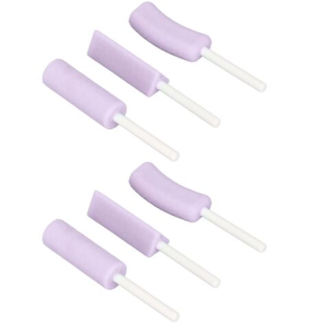 6 pièces Masticateurs pour Aligneurs Invisalign, Goût Myrtille, Accessoire d'Hygiène Dentaire Portable pour Traitement Orthodontique à Domicile et Déplacements - Bleu (1/5)