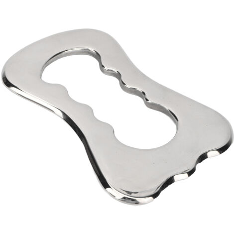 Plaque de Massage Gua Sha en Acier Inoxydable pour Détente Musculaire - Accessoire Anti-Stress pour le Cou et le Dos (1/5)
