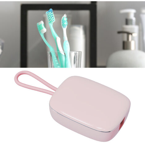 Stérilisateur UV Portable pour Brosse à Dents - Séchage Rapide, Étanche, Idéal pour Voyage - Rose (1/5)