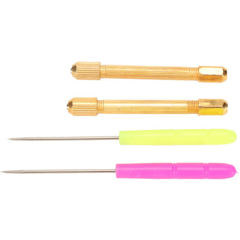 Support de Coiffure pour Poupée avec 2 Alènes, Manche Léger en Alliage pour Tissage de Cheveux de Poupée (1/5)
