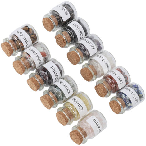 12 pierres de méditation pour équilibrer les chakras, cristaux de reiki et guérison en lithothérapie (1/5)