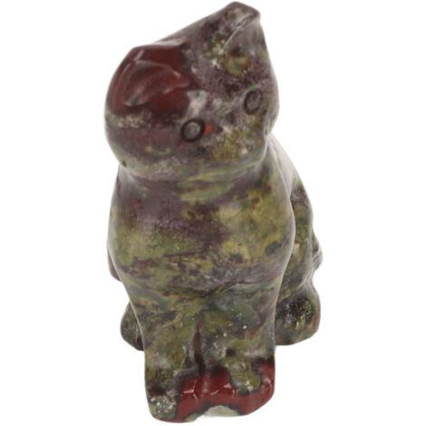 Figurine de Chat en Pierre de Chakra pour la Méditation et Décoration Zen (1/5)