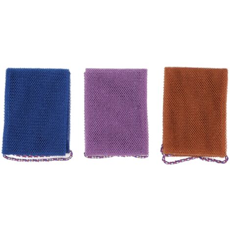 Gant de Gommage Long 3 Pièces pour le Dos, Exfoliation et Massage sous la Douche (1/5)