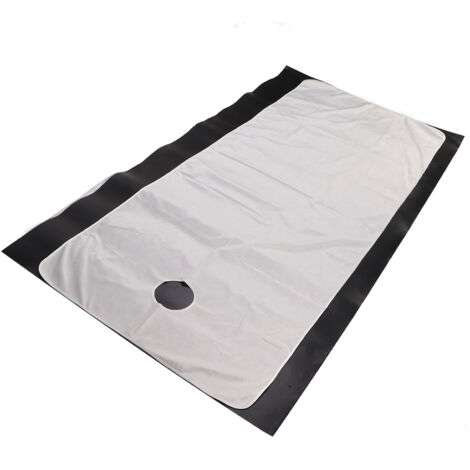 Drap de massage professionnel épais et chaud pour spa et institut de beauté, blanc avec ouverture (1/5)