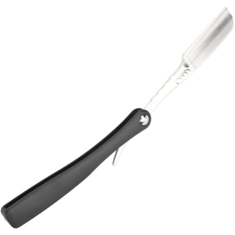 Support Vintage pour Lames de Tondeuse à Barbe Léger, Porte-Lame Gravée avec Poignée Ergonomique en Argent (1/5)