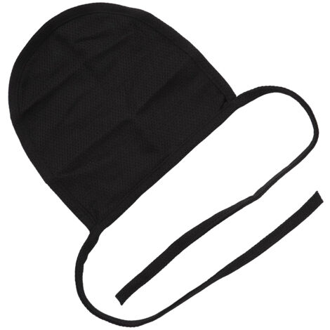 Cache-trache pour stomie cervicale en coton respirant, protection anti-poussière noir (1/5)