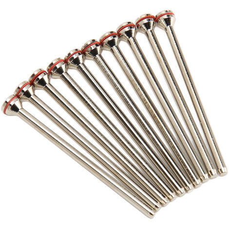 10 pièces Tige de Mandrin en Acier Inoxydable pour Disque Dentaire, Accessoires de Polissage pour Laboratoire Dentaire, 1.8 Pouce (1/5)