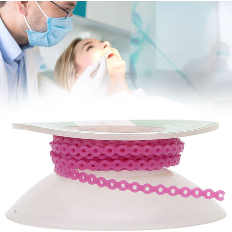 Élastique orthodontique violet pour appareil dentaire - Chaîne dentaire colorée ajustable (1/5)