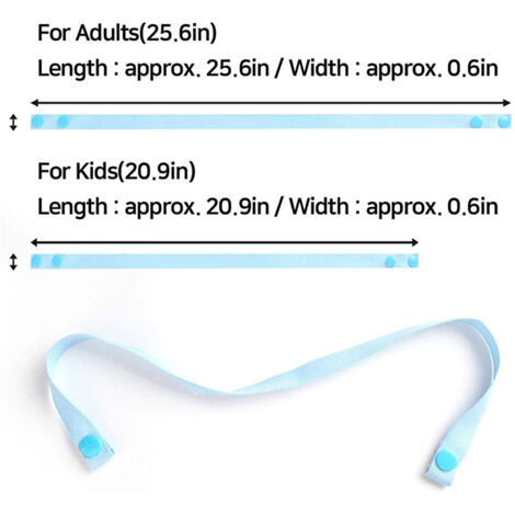 Dragonne de Masque 4 Pièces avec Fermeture à Pression, Anti-Chute et Anti-Glissement, Fixation Sécurisée (1/5)