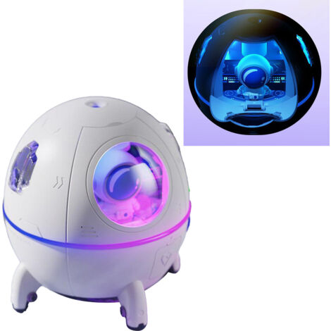 Humidificateur USB portable design mignon en silicone transparent avec éclairage LED, 5V, pour bureau et voiture (1/5)