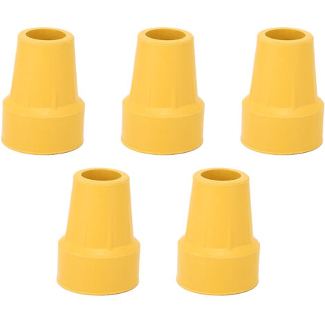 5 Pièces Embouts de Béquille 22mm Antidérapants, Durables et Résistants aux Chocs, en Caoutchouc Renforcé (1/5)
