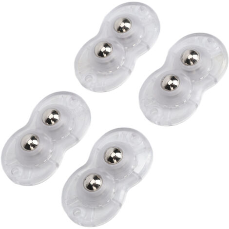 Roulettes adhésives universelles pour meuble, 12 mini roues à double bille pour déplacement silencieux (1/5)