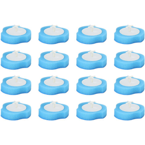 16 pièces Brosses WC Remplacement Têtes Jetables Solubles Nettoyant Recharge Brosse Toilette Salle de Bain (1/5)