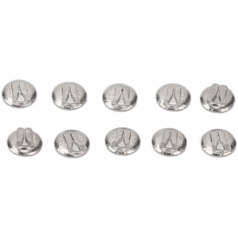 10 pièces Boutons Lingual Dentaires en Acier Inoxydable pour Appareil Orthodontique (1/5)