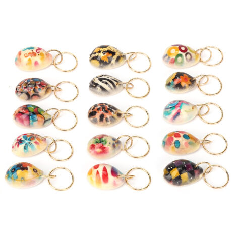 15 pièces pendentifs coquillages pour tresses dreadlocks, décorations cheveux créatives DIY (1/5)