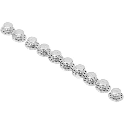 10 pièces Boutons Lingualux Invisibles en Acier Inoxydable pour Traitement Orthodontique, Pièces de Rechange pour Appareil Dentaire (1/5)