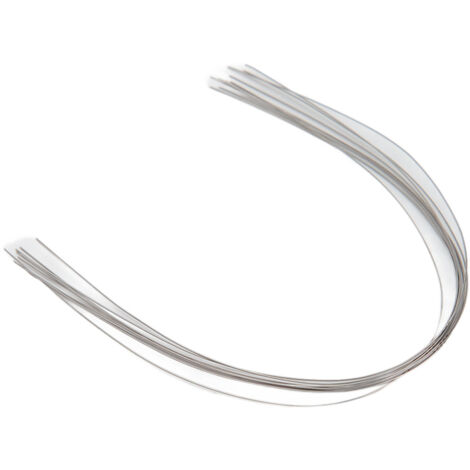 100 pièces Fil Orthodontique Élastique Rond en Acier Inoxydable 0,012 Pouce pour Appareil Dentaire Inférieur (1/5)