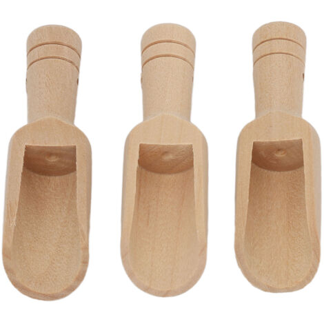 3 cuillères rondes pour sels de bain, petites et pratiques pour épices, sucre ou sels parfumés (1/5)