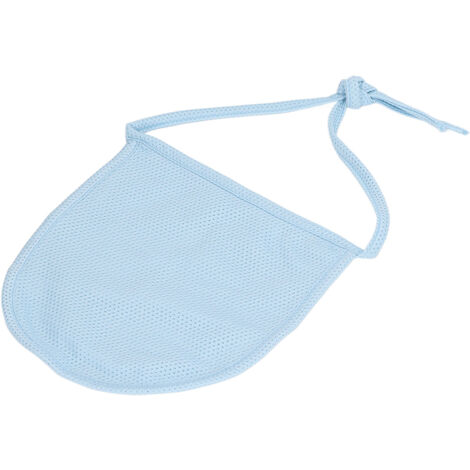 Protecteur ajustable pour trachéotomie, couverture respirante double couche, longueur réglable, bleu (1/5)