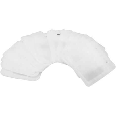 100 Pochettes Refermables Transparentes avec Fenêtre et Fermeture Aluminisée - Lot de 100 - Dimensions 2.8x3.9 Pouces (1/5)