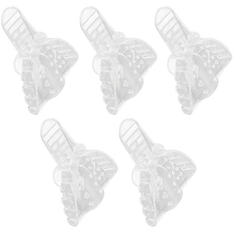 Plateau dentaire perforé transparent jetable pour empreintes prothèse - 5 pièces maxillaire supérieur (1/5)