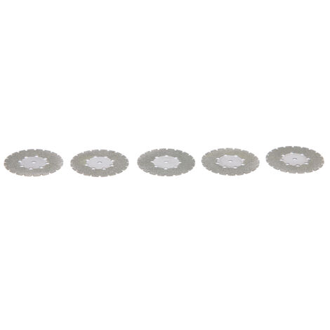 5 disques diamantés dentaires double face montés pour coupe précise (lot de 6) (1/5)